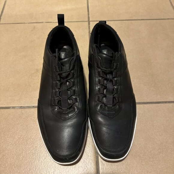 Wolf and Shepherd Crossover Trainer WTZ Black Leather Sneaker  Men size 12